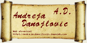 Andreja Danojlović vizit kartica